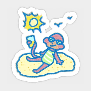 Summer Monkey! Sticker